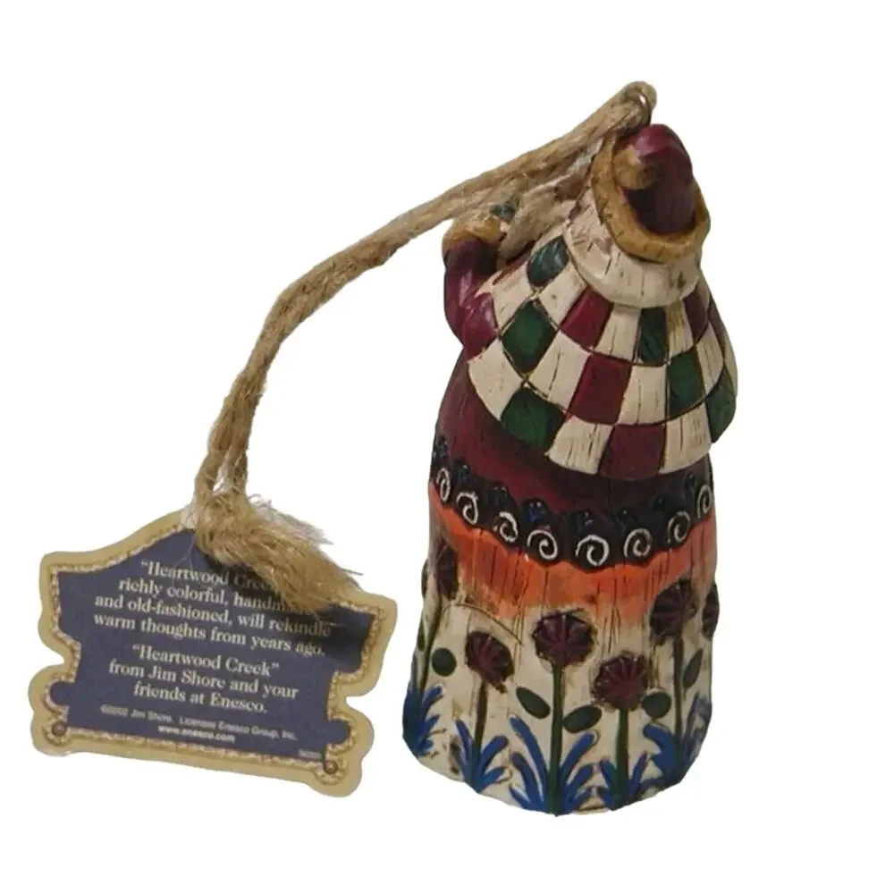 Jim Shore Heartwood Creek Santa with Pipe Christmas Ornament 2002 Folk Art